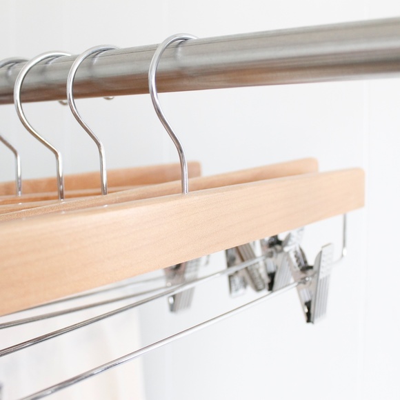 (Set of 10) Solid Wood Hangers - Picture 2 of 6